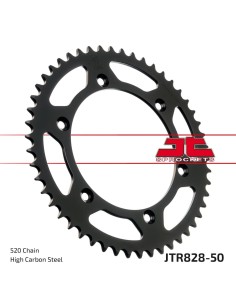 corona moto jt sprockets de acero de 50 dientes jtr828 50