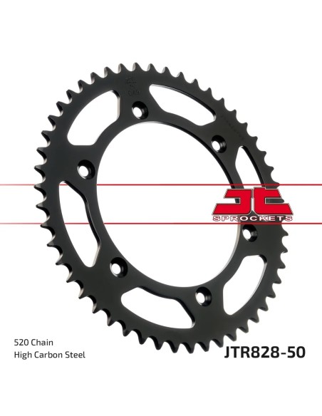 corona moto jt sprockets de acero de 50 dientes jtr828 50
