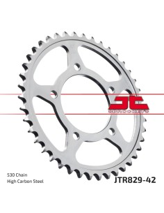 corona moto jt sprockets de acero de 42 dientes jtr829 42