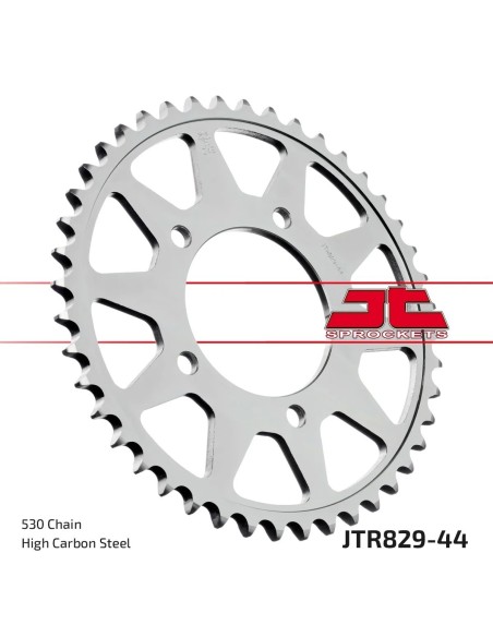corona moto jt sprockets de acero de 44 dientes jtr829 44