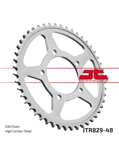 corona moto jt sprockets de acero de 48 dientes jtr829 48
