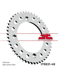 corona moto jt sprockets de acero de 48 dientes jtr831 48