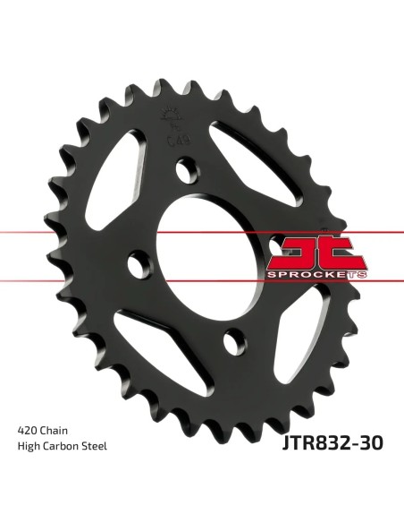 corona moto jt sprockets de acero de 30 dientes jtr832 30