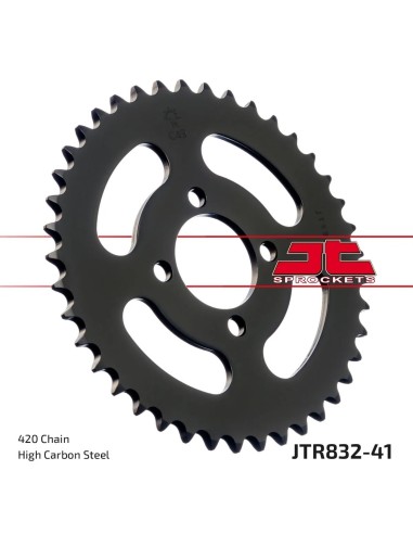 corona moto jt sprockets de acero de 41 dientes jtr832 41