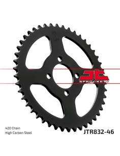 corona moto jt sprockets de acero de 46 dientes jtr832 46