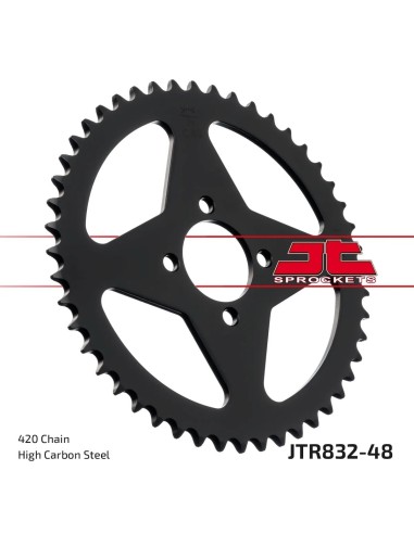 corona moto jt sprockets de acero de 48 dientes jtr832 48