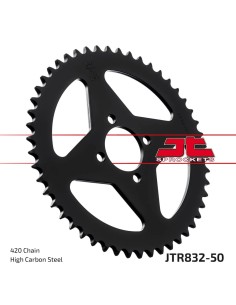 corona moto jt sprockets de acero de 50 dientes jtr832 50