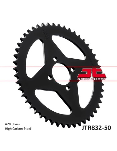 corona moto jt sprockets de acero de 50 dientes jtr832 50