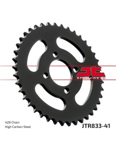 corona moto jt sprockets de acero de 41 dientes jtr833 41