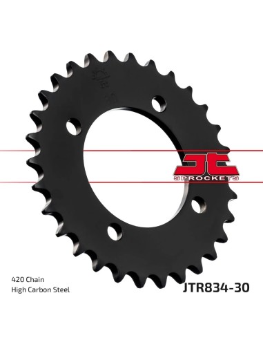 corona moto jt sprockets de acero de 30 dientes jtr834 30