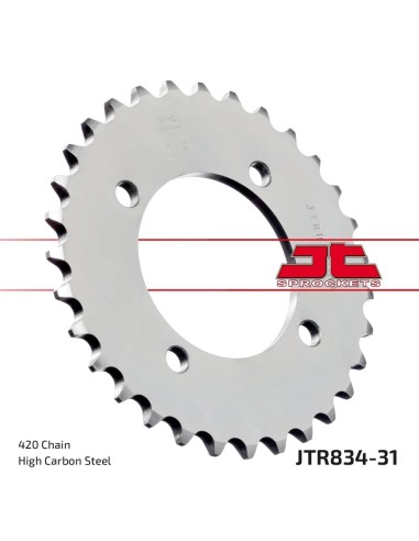 corona moto jt sprockets de acero de 31 dientes jtr834 31