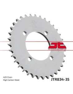corona moto jt sprockets de acero de 35 dientes jtr834 35