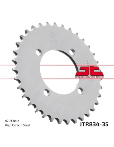 corona moto jt sprockets de acero de 35 dientes jtr834 35