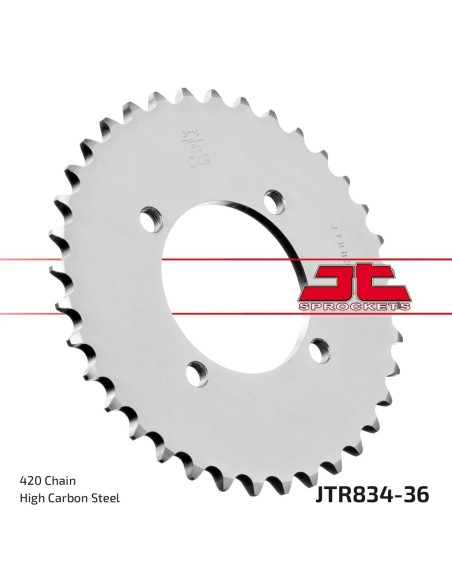 corona moto jt sprockets de acero de 36 dientes jtr834 36