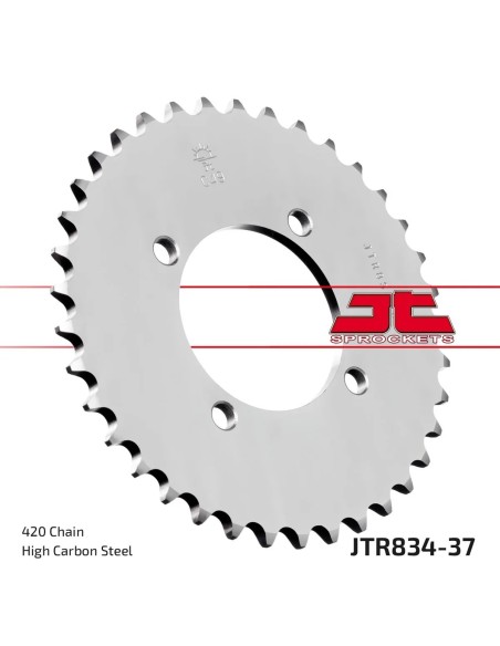 corona moto jt sprockets de acero de 37 dientes jtr834 37
