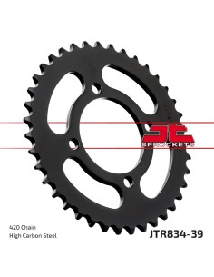 corona moto jt sprockets de acero de 39 dientes jtr834 39