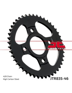 corona moto jt sprockets de acero de 46 dientes jtr835 46