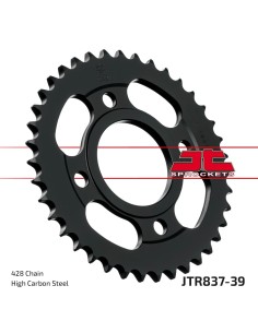 corona moto jt sprockets de acero de 39 dientes jtr837 39