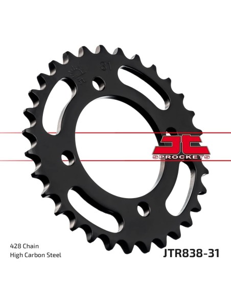 corona moto jt sprockets de acero de 31 dientes jtr838 31