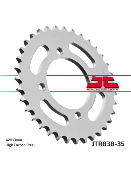 corona moto jt sprockets de acero de 35 dientes jtr838 35