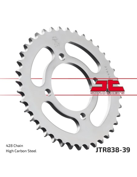 corona moto jt sprockets de acero de 39 dientes jtr838 39