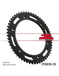 corona moto jt sprockets de acero de 55 dientes jtr839 55