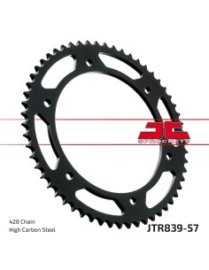 corona moto jt sprockets de acero de 57 dientes jtr839 57