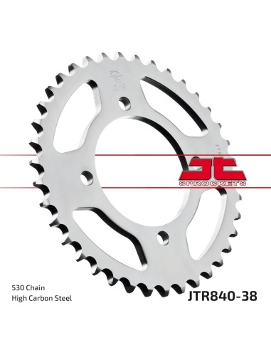 corona moto jt sprockets de acero de 38 dientes jtr840 38