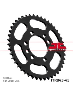 corona moto jt sprockets de acero de 45 dientes jtr843 45