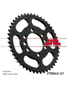 corona moto jt sprockets de acero de 47 dientes jtr843 47