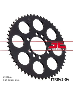 corona moto jt sprockets de acero de 54 dientes jtr843 54