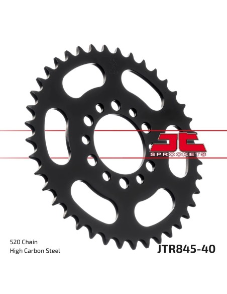 corona moto jt sprockets de acero de 40 dientes jtr845 40