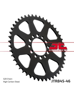 corona moto jt sprockets de acero de 46 dientes jtr845 46
