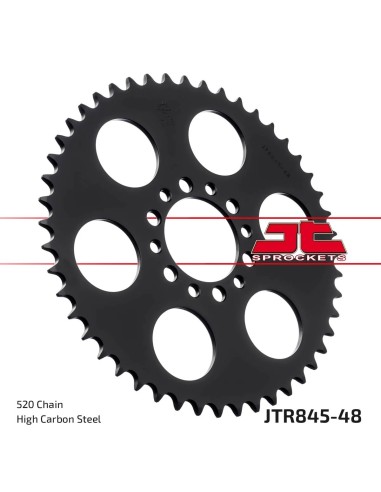 corona moto jt sprockets de acero de 48 dientes jtr845 48