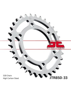 corona moto jt sprockets de acero de 33 dientes jtr850 33