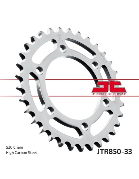 corona moto jt sprockets de acero de 33 dientes jtr850 33