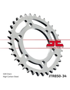 corona moto jt sprockets de acero de 34 dientes jtr850 34