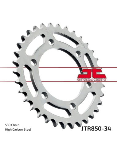 corona moto jt sprockets de acero de 34 dientes jtr850 34