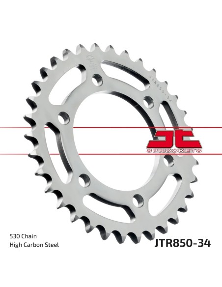 corona moto jt sprockets de acero de 34 dientes jtr850 34