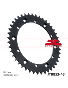 corona moto jt sprockets de acero de 43 dientes jtr853 43