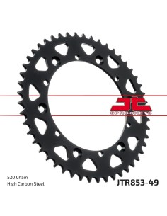 corona moto jt sprockets de acero de 49 dientes jtr853 49