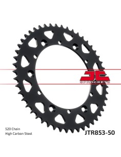corona moto jt sprockets de acero de 50 dientes jtr853 50