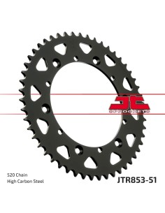 corona moto jt sprockets de acero de 51 dientes jtr853 51
