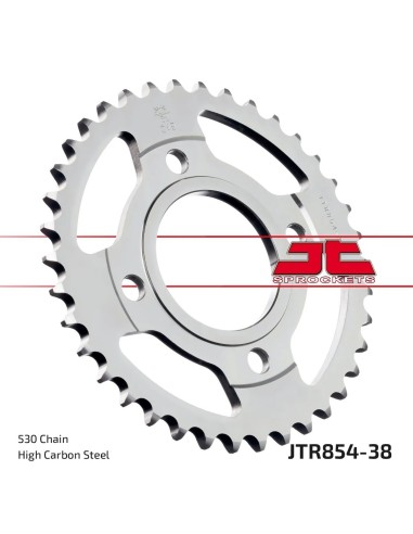 corona moto jt sprockets de acero de 38 dientes jtr854 38