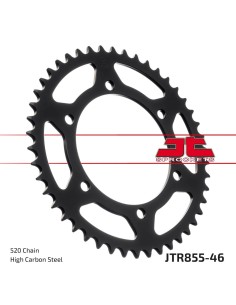 corona moto jt sprockets de acero de 46 dientes jtr855 46