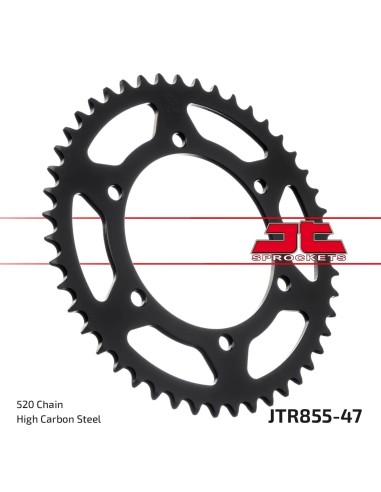 corona moto jt sprockets de acero de 47 dientes jtr855 47
