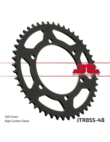corona moto jt sprockets de acero de 48 dientes jtr855 48