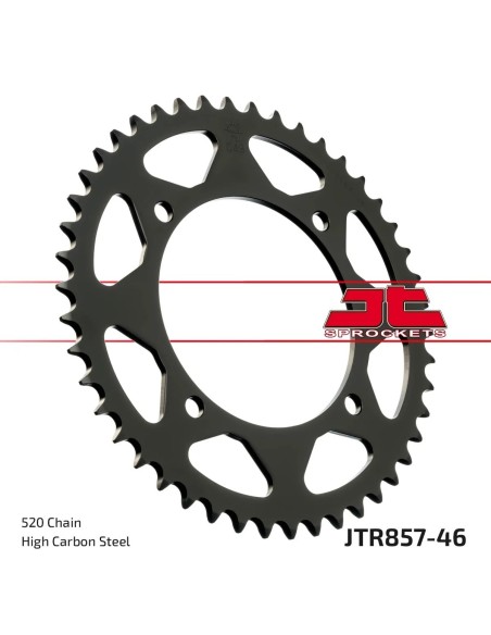 corona moto jt sprockets de acero de 46 dientes jtr857 46