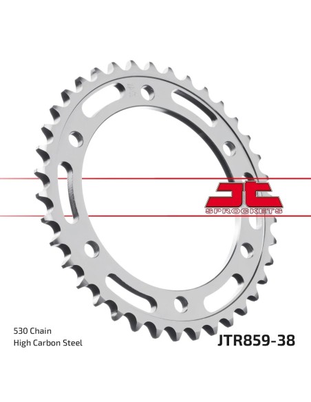 corona moto jt sprockets de acero de 38 dientes jtr859 38
