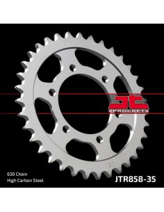 corona moto jt sprockets de acero de 35 dientes jtr858 35